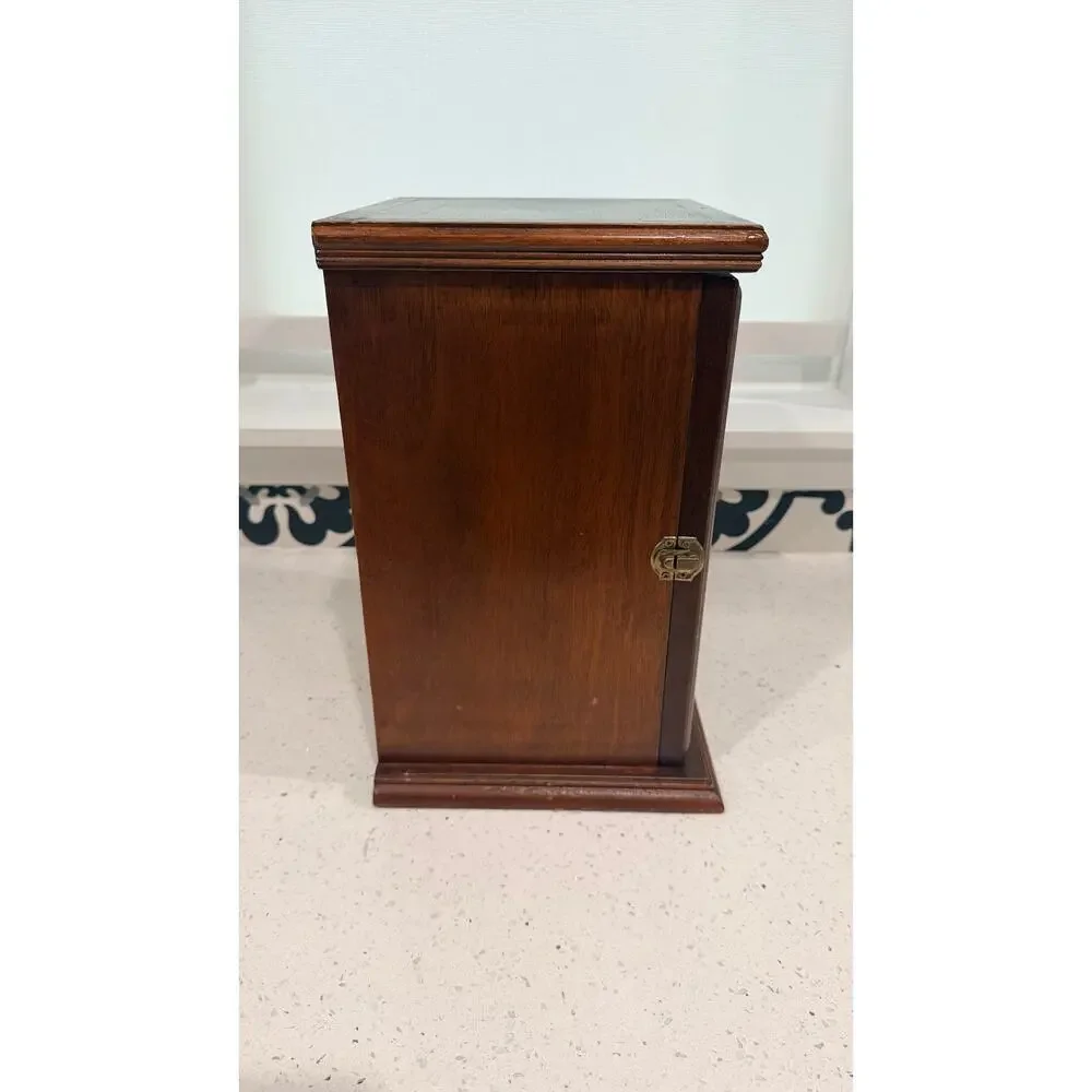 Vintage Nautical Theme Wood Cabinet